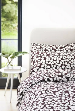 200 Thread Count Cotton Abstract Floral Pillowcase Pair*Jasper Conran Hot