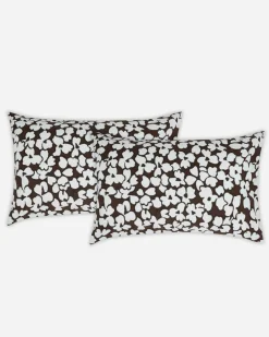 200 Thread Count Cotton Abstract Floral Pillowcase Pair*Jasper Conran Hot