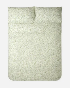 200 Thread Count Cotton Mini Leaves Pillowcase Pair*Jasper Conran Sale