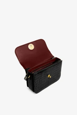 Alexis Leather Flap Over Body Bag*Jasper Conran Discount