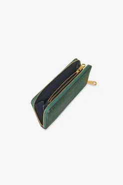 Alexis Leather Large Croc Zip Round Purse*Jasper Conran Flash Sale