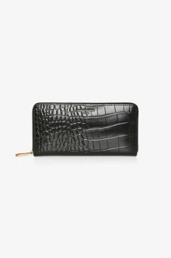 Alexis Leather Large Croc Zip Round Purse*Jasper Conran Cheap