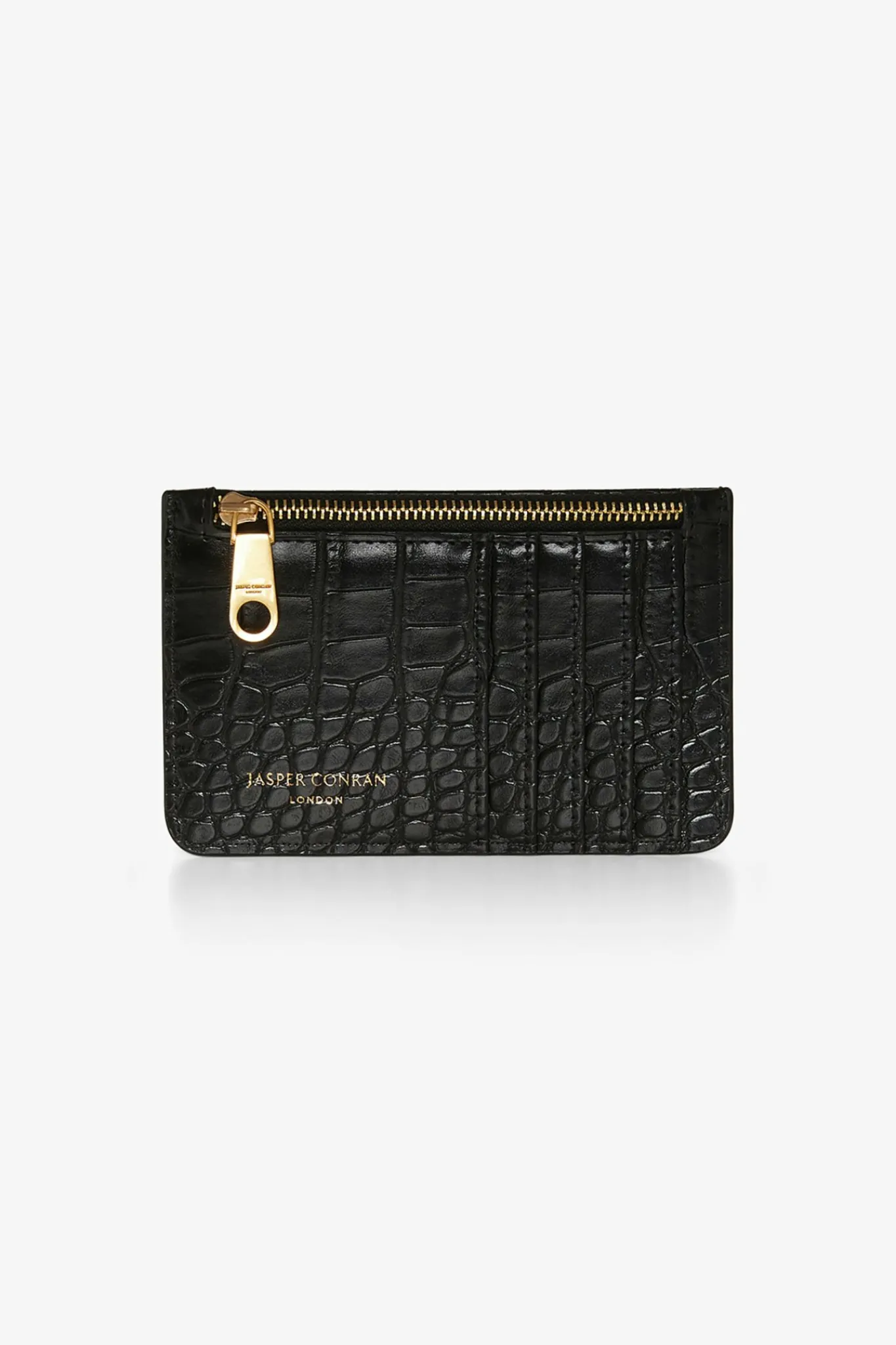 Amber Croc Zip Coin & Card Holder*Jasper Conran Best Sale