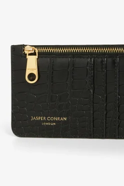 Amber Croc Zip Coin & Card Holder*Jasper Conran Best Sale