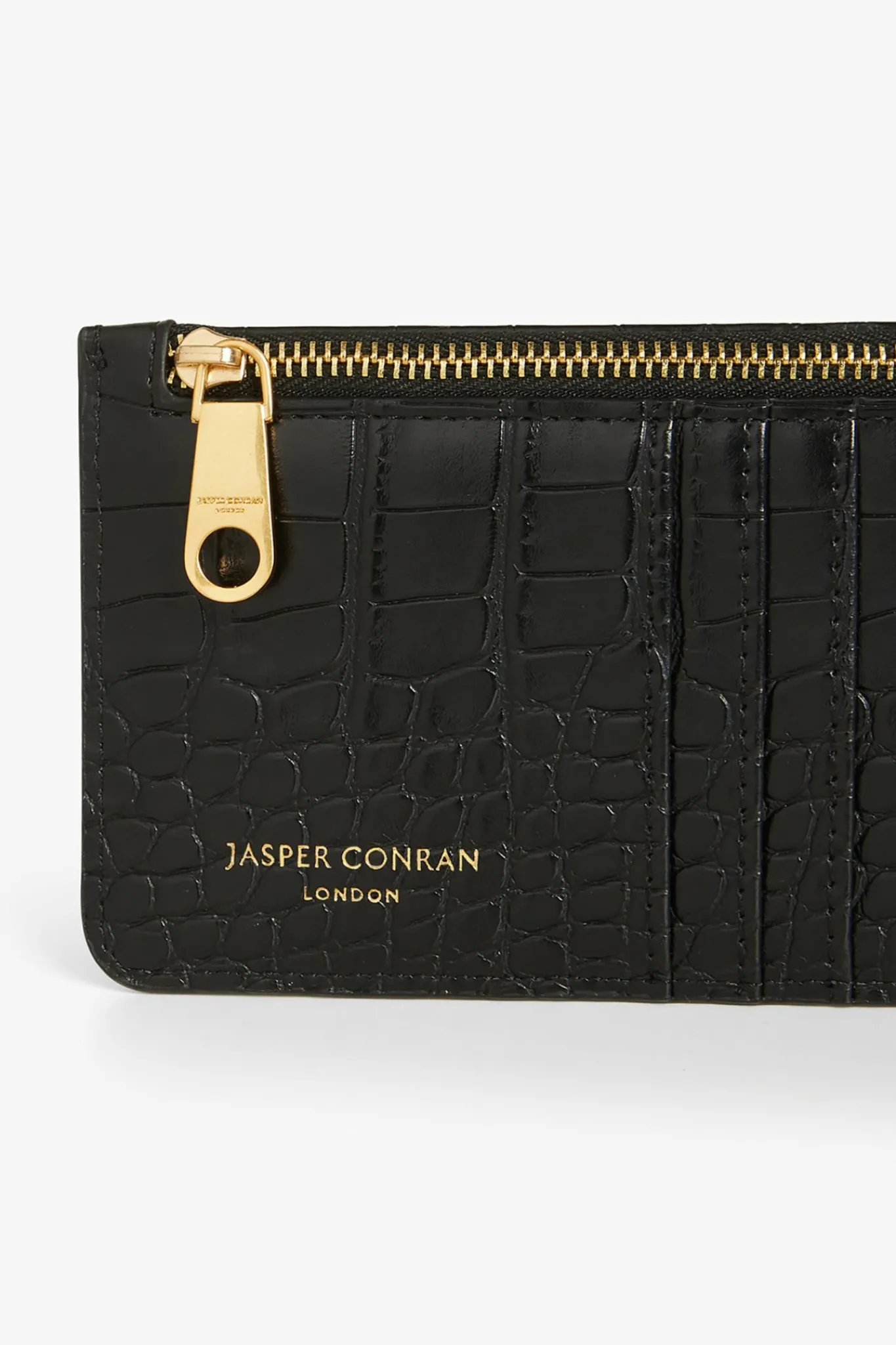 Amber Croc Zip Coin & Card Holder*Jasper Conran Best Sale