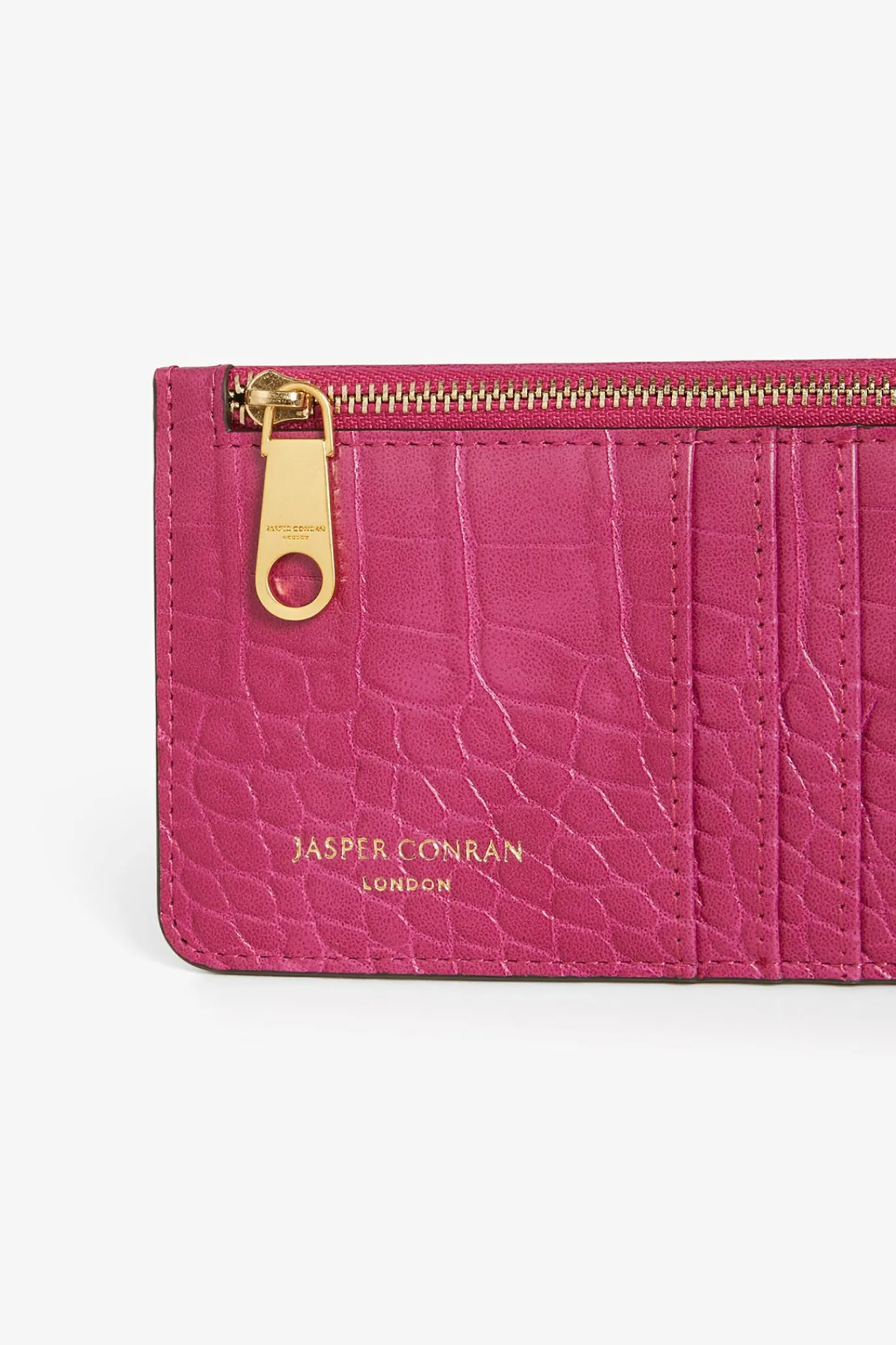 Amber Croc Zip Coin & Card Holder*Jasper Conran Best Sale
