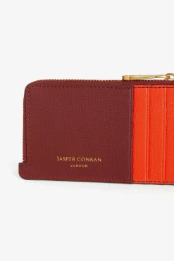 Astrid Leather Zip Coin & Card Holder*Jasper Conran Clearance