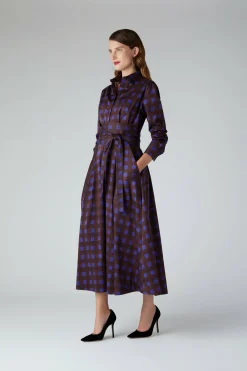 Blythe Checkered Full Skirt Shirt Dress*Jasper Conran Flash Sale