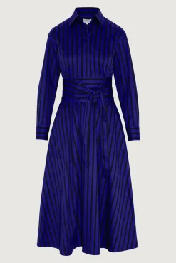 Blythe Stripe Full Skirt Shirt Dress*Jasper Conran New