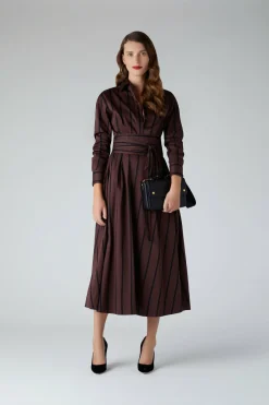 Blythe Stripe Full Skirt Shirt Dress*Jasper Conran New