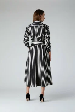 Blythe Stripe Full Skirt Shirt Dress*Jasper Conran Fashion