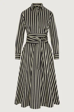 Blythe Stripe Full Skirt Shirt Dress*Jasper Conran Sale