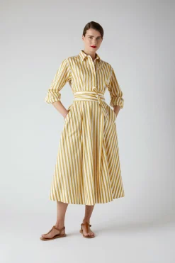 Blythe Striped Full Skirt Shirt Dress*Jasper Conran Online