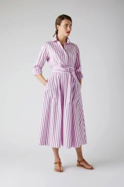 Blythe Striped Full Skirt Shirt Dress*Jasper Conran Online