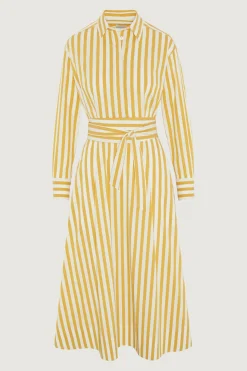 Blythe Striped Full Skirt Shirt Dress*Jasper Conran Sale