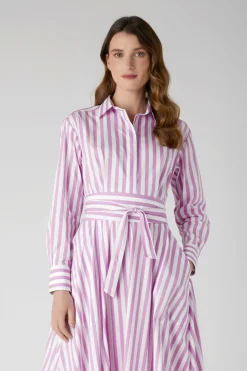 Blythe Striped Full Skirt Shirt Dress*Jasper Conran Sale