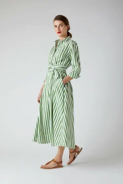 Blythe Striped Full Skirt Shirt Dress*Jasper Conran Sale
