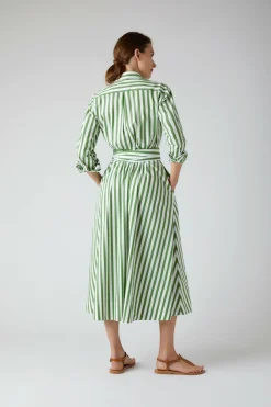 Blythe Striped Full Skirt Shirt Dress*Jasper Conran Sale