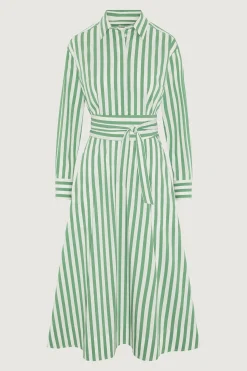 Blythe Striped Full Skirt Shirt Dress*Jasper Conran Sale