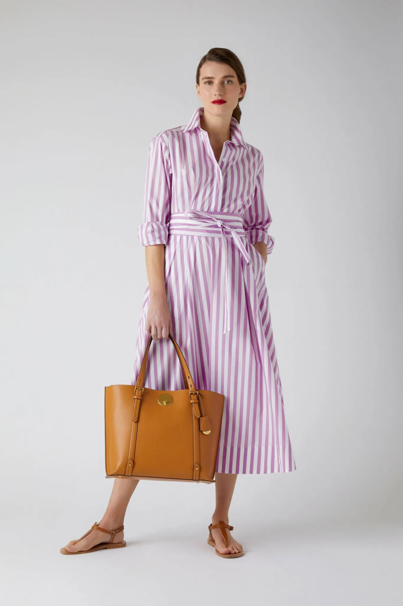 Blythe Striped Full Skirt Shirt Dress*Jasper Conran Outlet