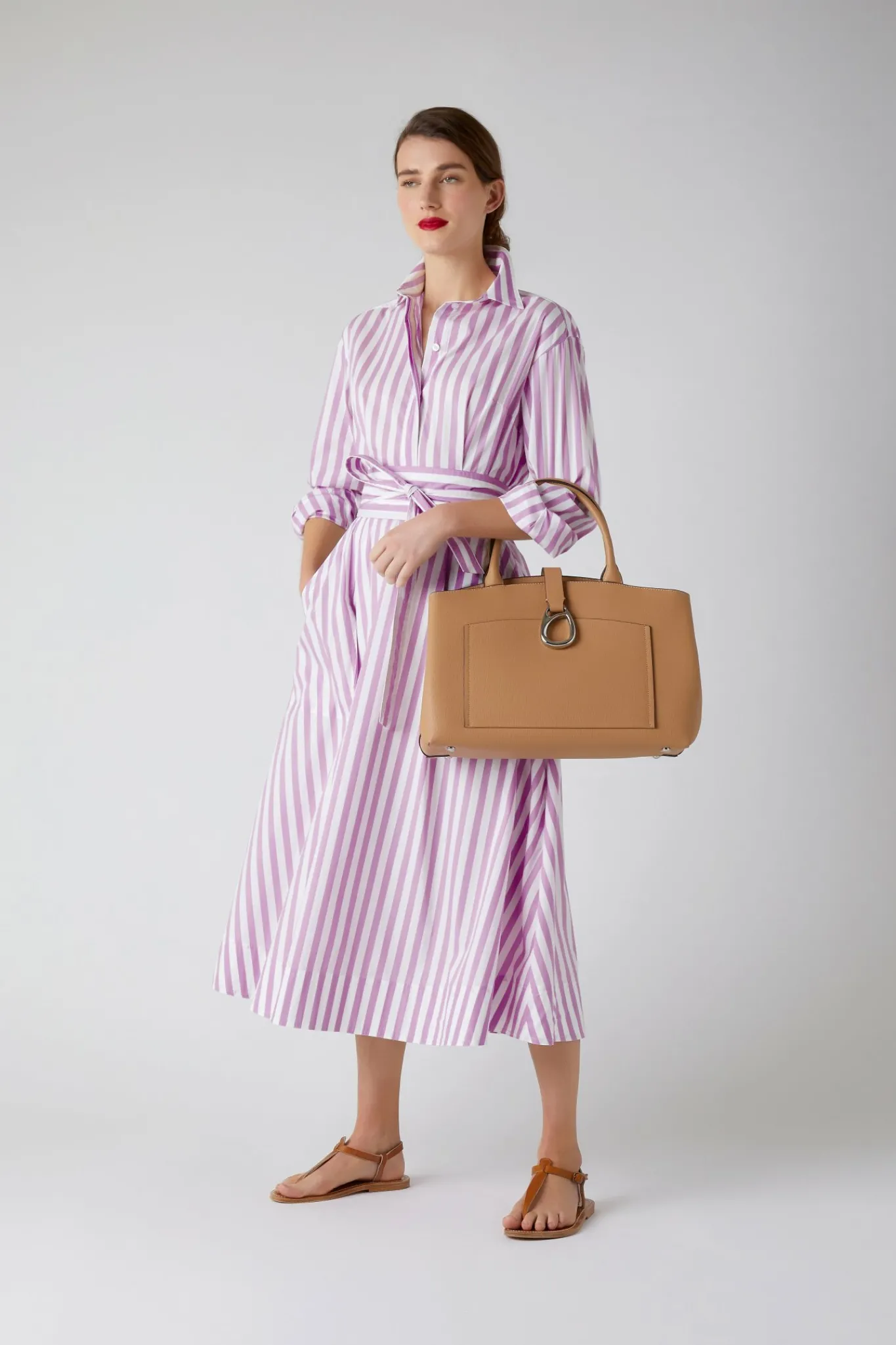 Blythe Striped Full Skirt Shirt Dress*Jasper Conran Outlet