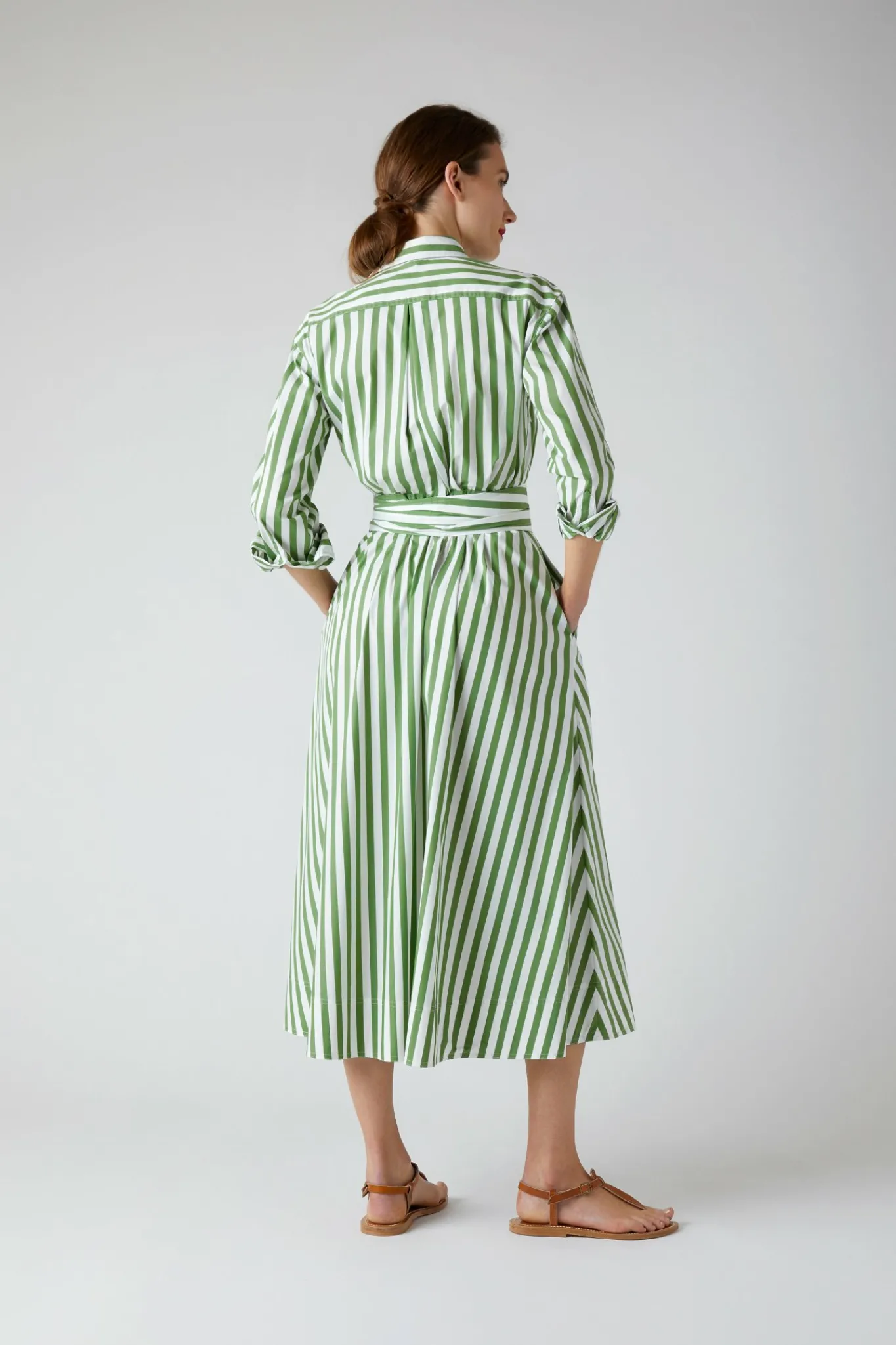 Blythe Striped Full Skirt Shirt Dress*Jasper Conran Outlet