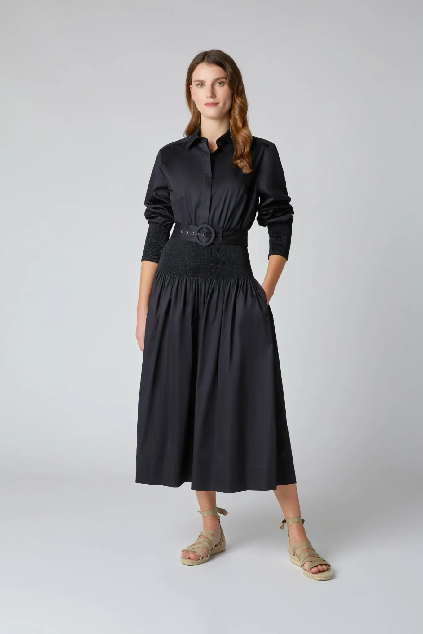 Carrie Shirred Waist Shirt Dress*Jasper Conran Cheap