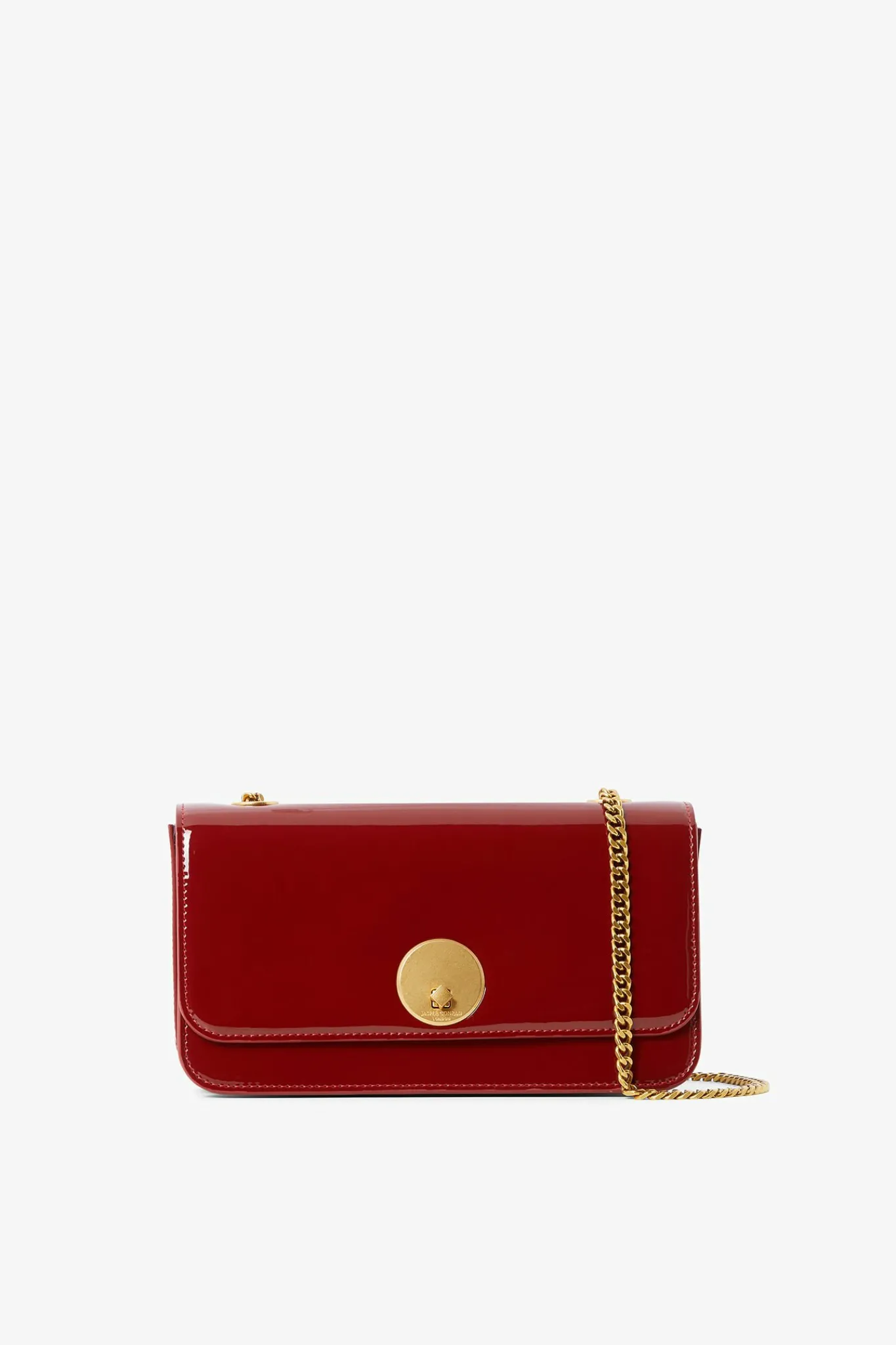 Celia Leather Patent Chain Strap Evening Bag*Jasper Conran New