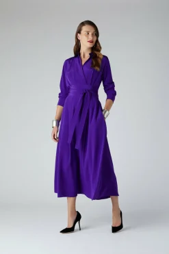 Celia Silk Full Skirt Shirt Dress*Jasper Conran Best