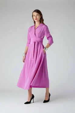 Celia Silk Full Skirt Shirt Dress*Jasper Conran Best