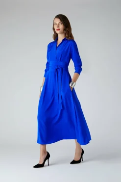 Celia Silk Full Skirt Shirt Dress*Jasper Conran Clearance