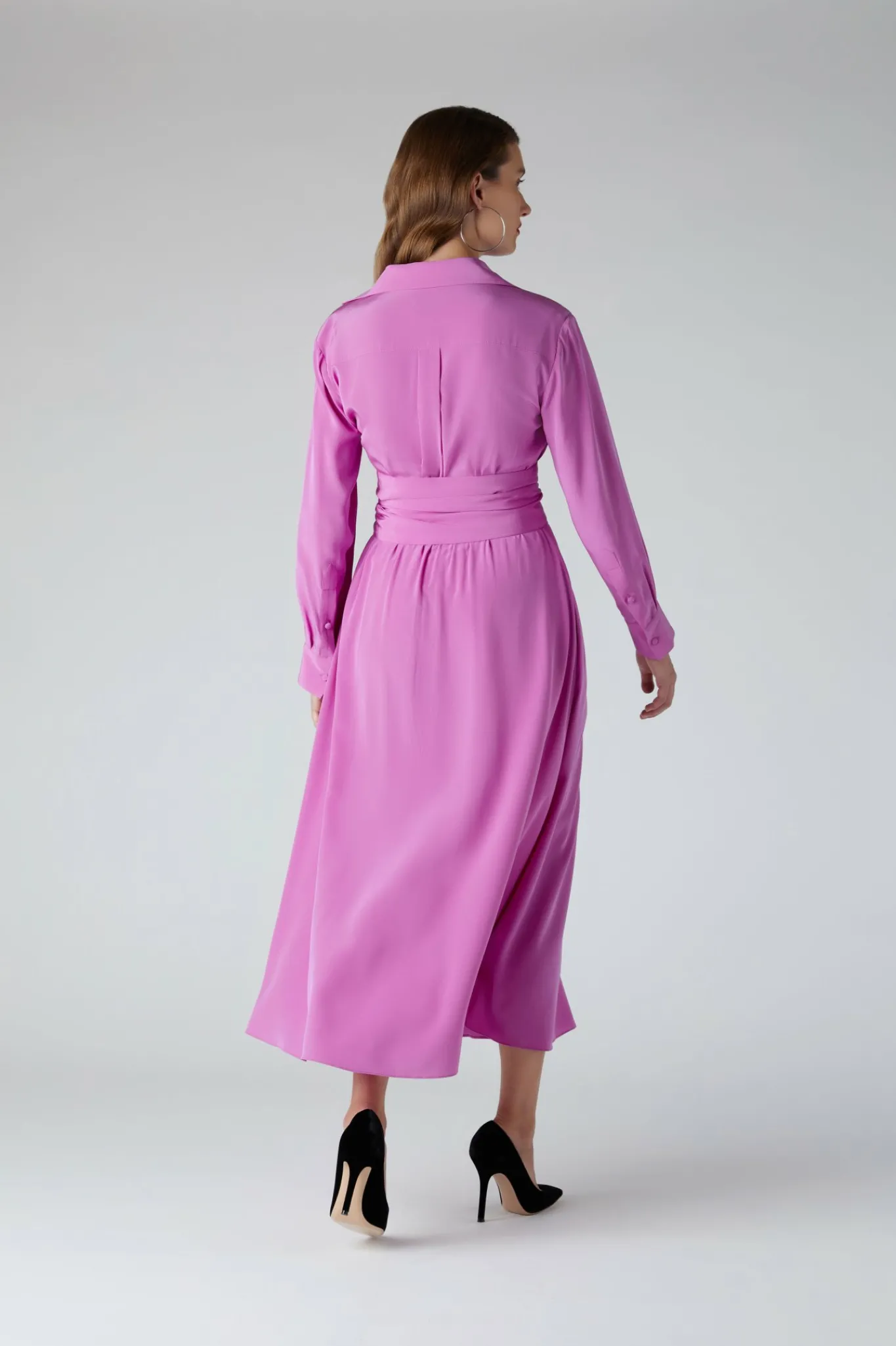 Celia Silk Full Skirt Shirt Dress*Jasper Conran Clearance