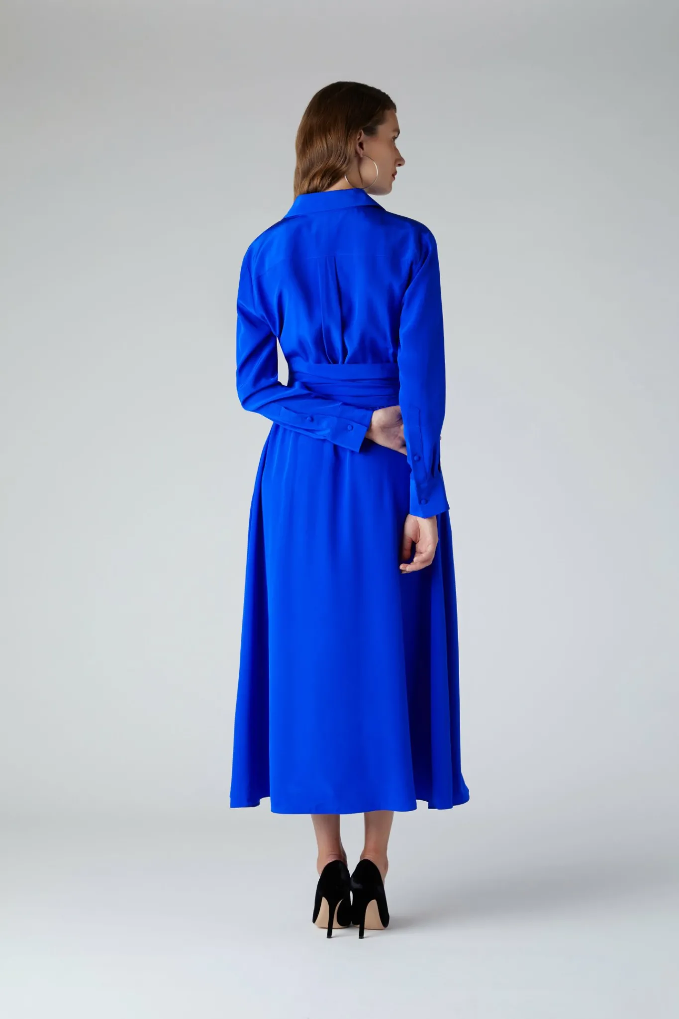Celia Silk Full Skirt Shirt Dress*Jasper Conran Clearance