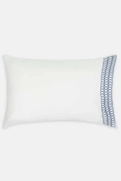 Circles Embroidered Border Pillow Case*Jasper Conran Cheap