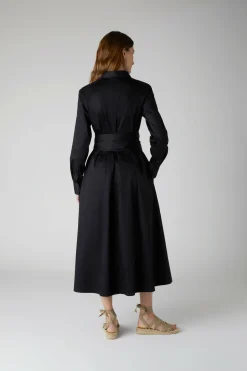 Clemence Collared A-Line Dress With Obi Belt*Jasper Conran Cheap