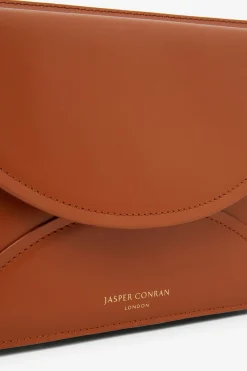 Darcey Leather Double Flap Cross Body Bag*Jasper Conran Fashion