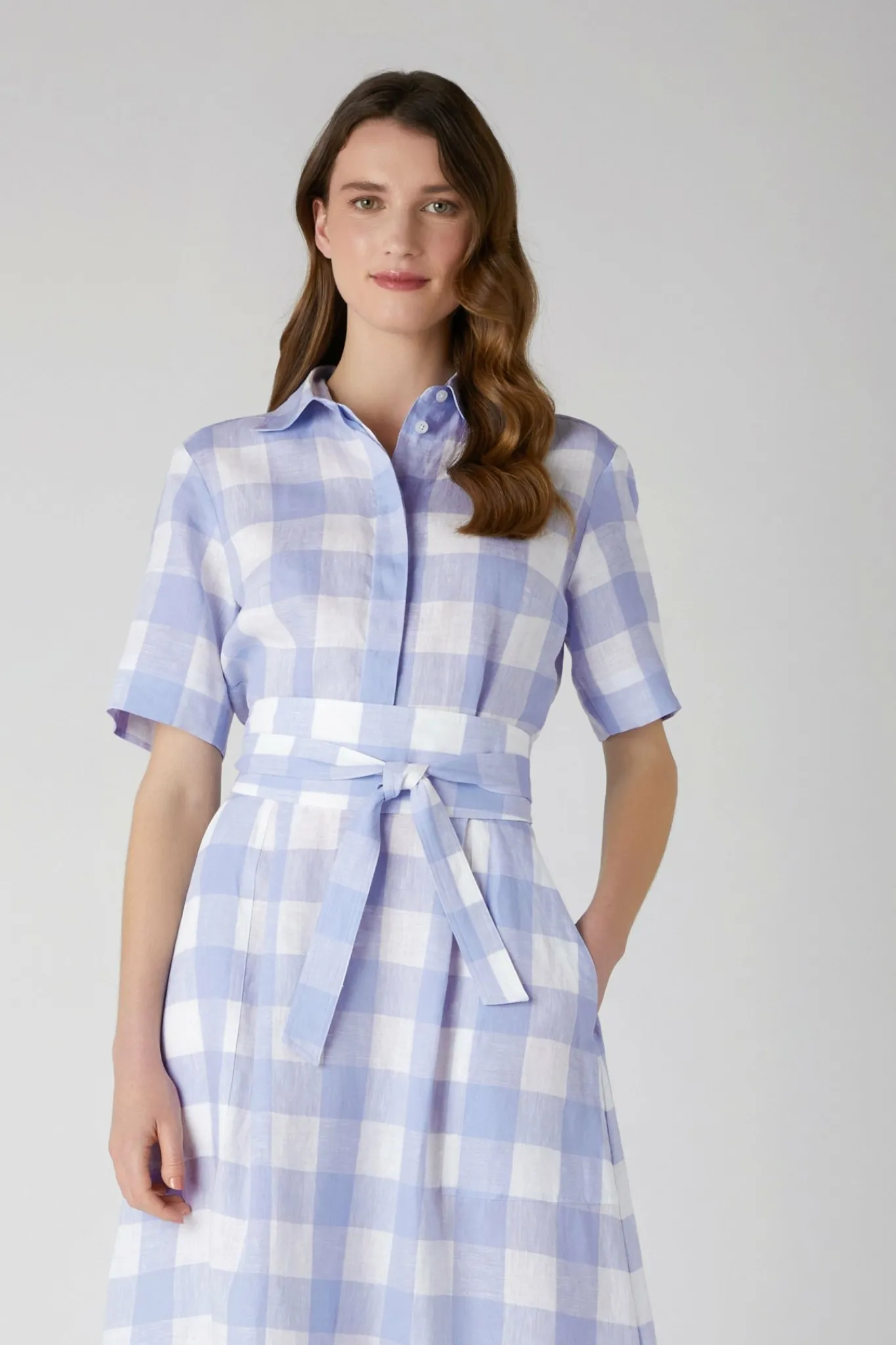 Demi Short Sleeve Linen Shirt Dress*Jasper Conran Cheap