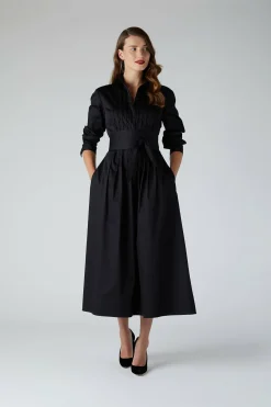 Emily Pintuck Full Skirt Shirt Dress*Jasper Conran Cheap