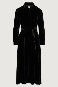 Eve Silk-Blend Velvet Shirt Dress*Jasper Conran Discount