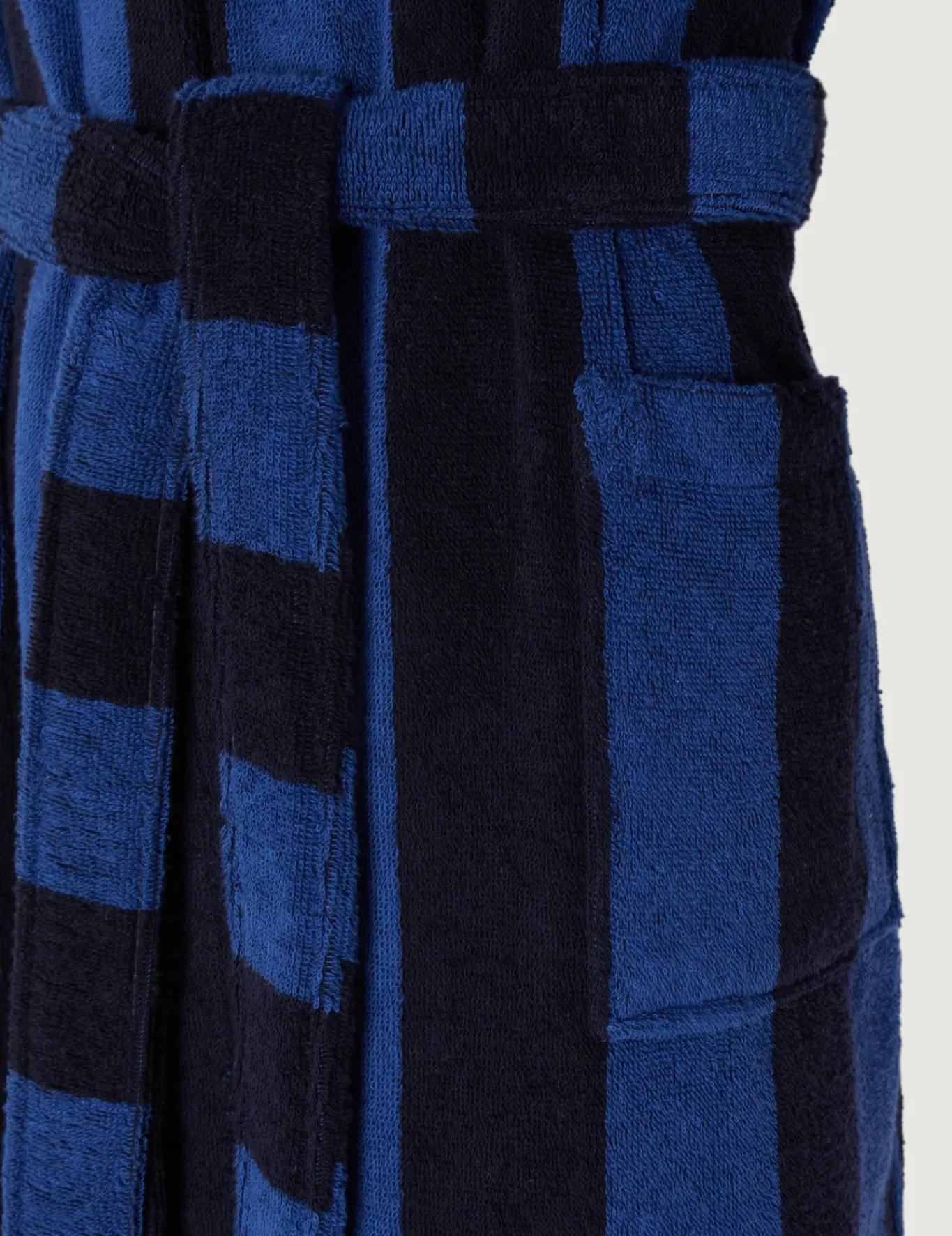 Soft Lightweight Woven Stripe Hooded Robe*Jasper Conran New