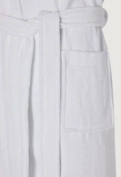 Soft Lightweight Woven Stripe Hooded Robe*Jasper Conran New