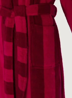 Soft Lightweight Woven Stripe Hooded Robe*Jasper Conran Store
